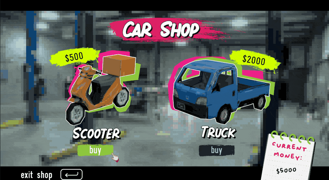 shop buy animation